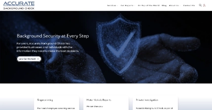 Accurate Background Check website